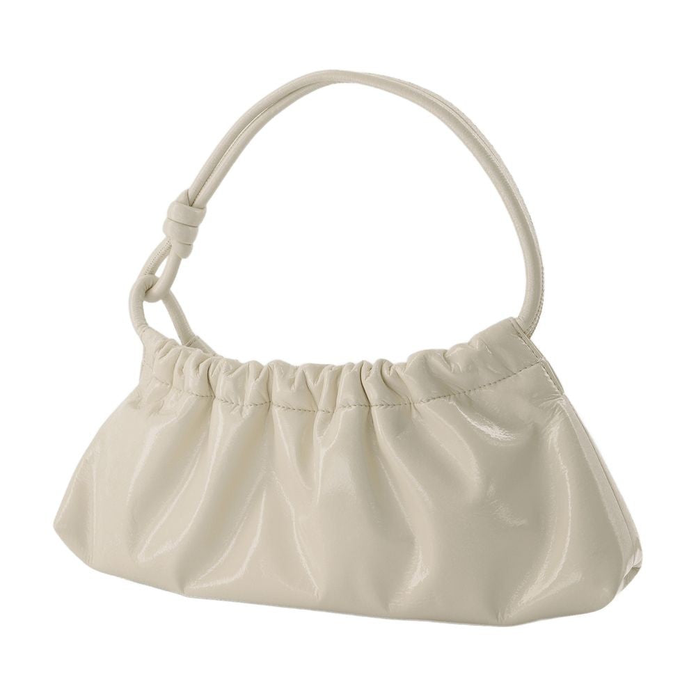 Nanushka Valerie Bag In Cream Patent Vegan Leather