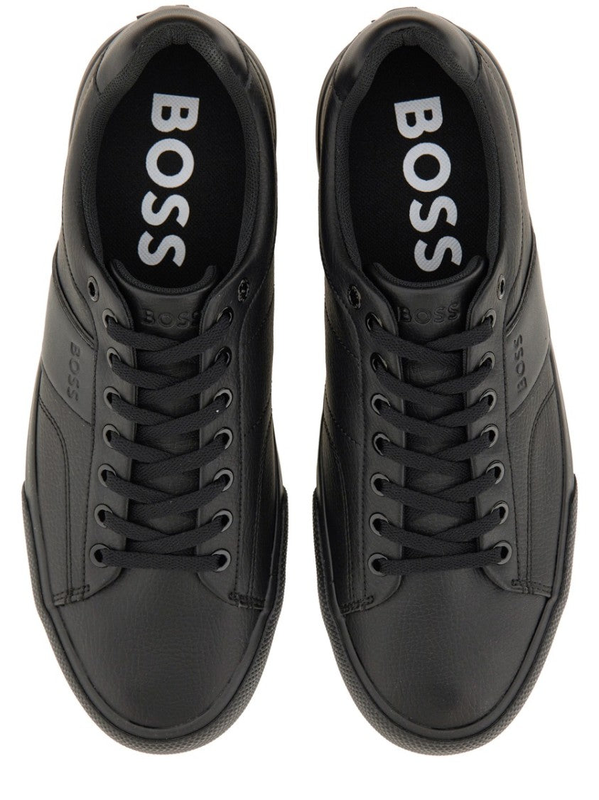 Boss Smooth Leather Low-Top Sneakers