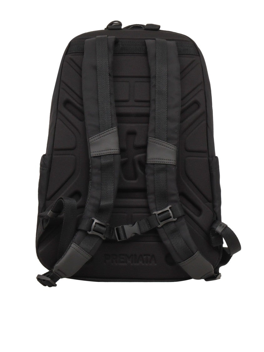 Premiata Minimalist Matte Finish Black Backpack