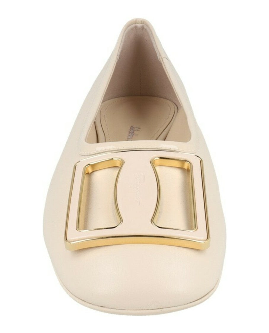 Ferragamo Myrna Patent Leather Ballet Flats - Narrow Width