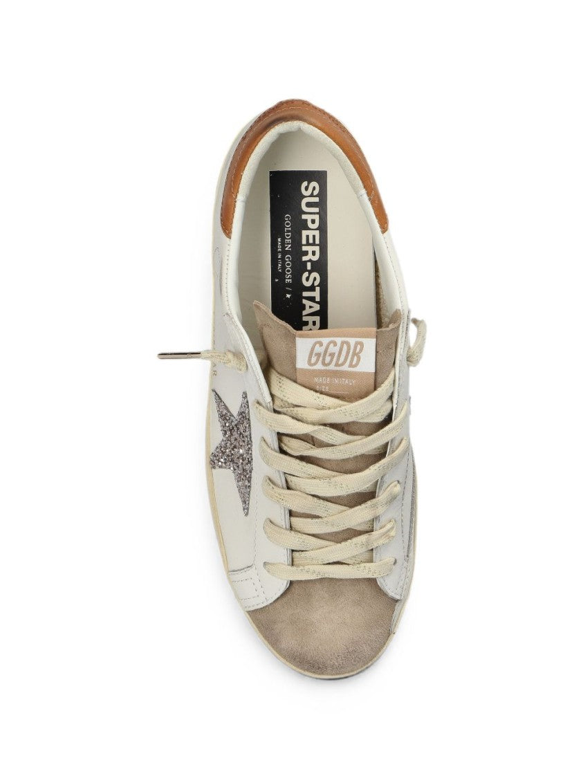 Golden Goose Superstar Glitter Star Leather Sneakers