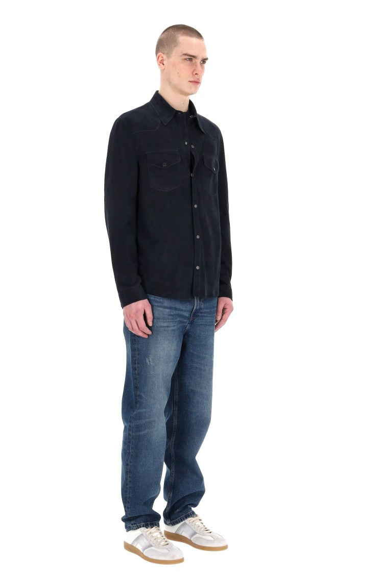 Salvatore Santoro Superlight Suede Overshirt