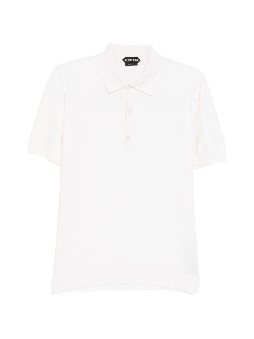 Tom Ford Off-White Button Placket Polo Shirt