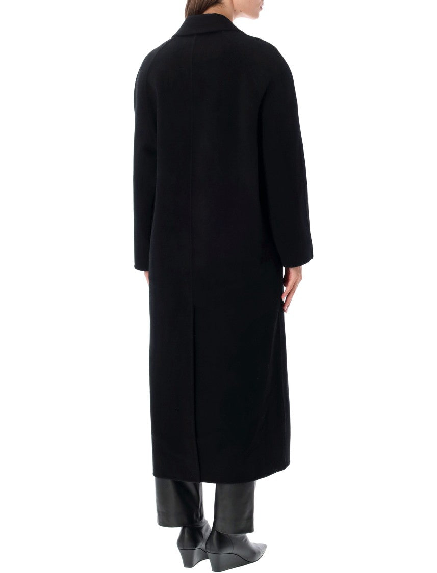 Loulou De Saison Irvin Double-Breasted Coat With Classic Lapels And Tailored Construction
