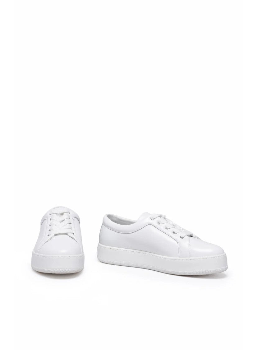 Max Mara White Leather Thea Sneakers