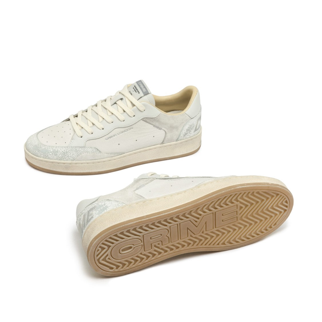 Crime London Chelsea Sneakers In White Leather