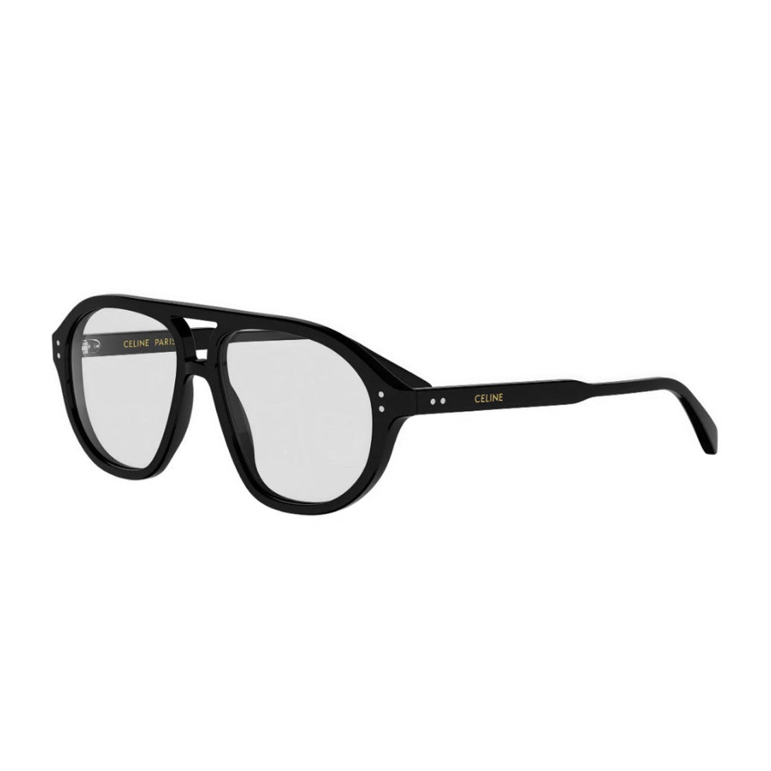 Celine Black Thin Acetate Minimalist Glasses