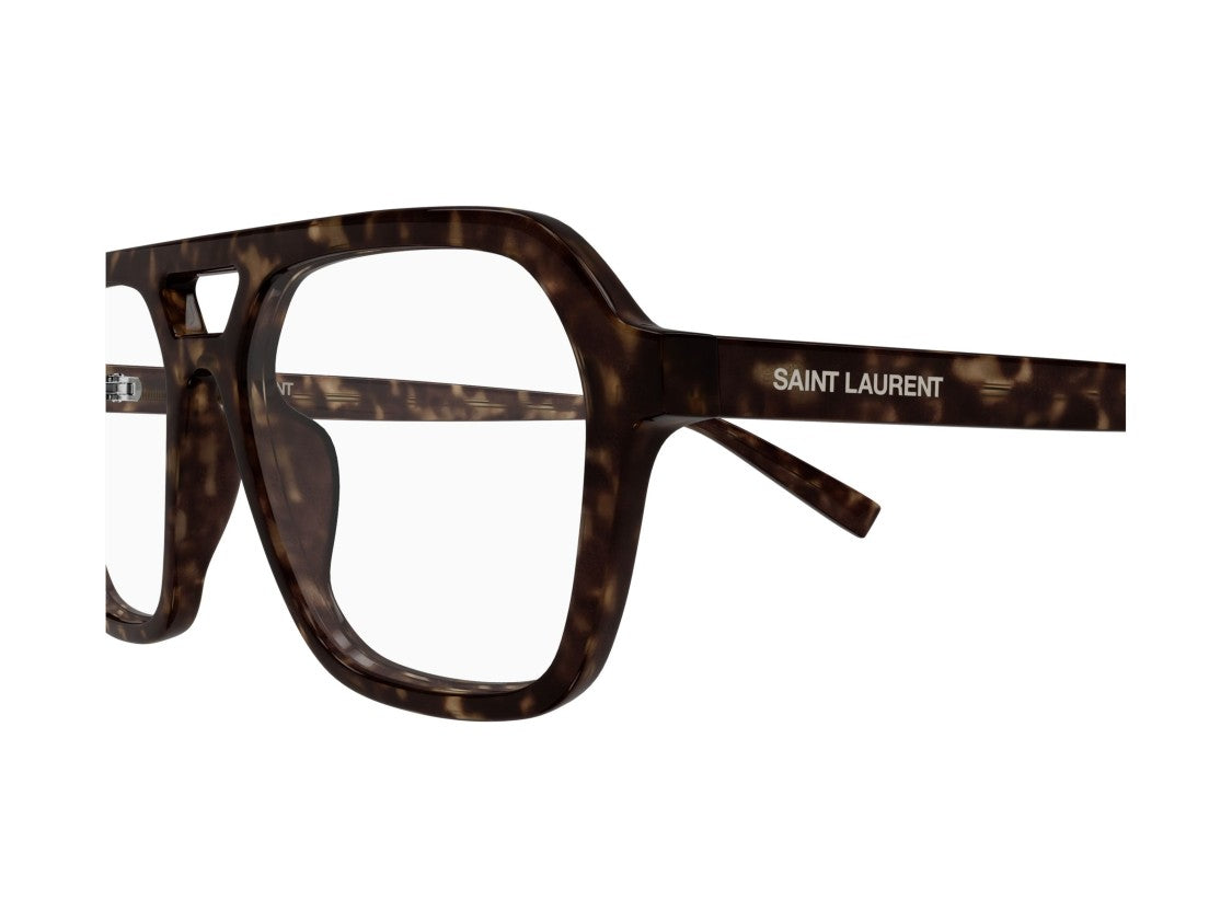 Saint Laurent Sl 905 Opt Double Bridge Tortoiseshell Oversized Sunglasses