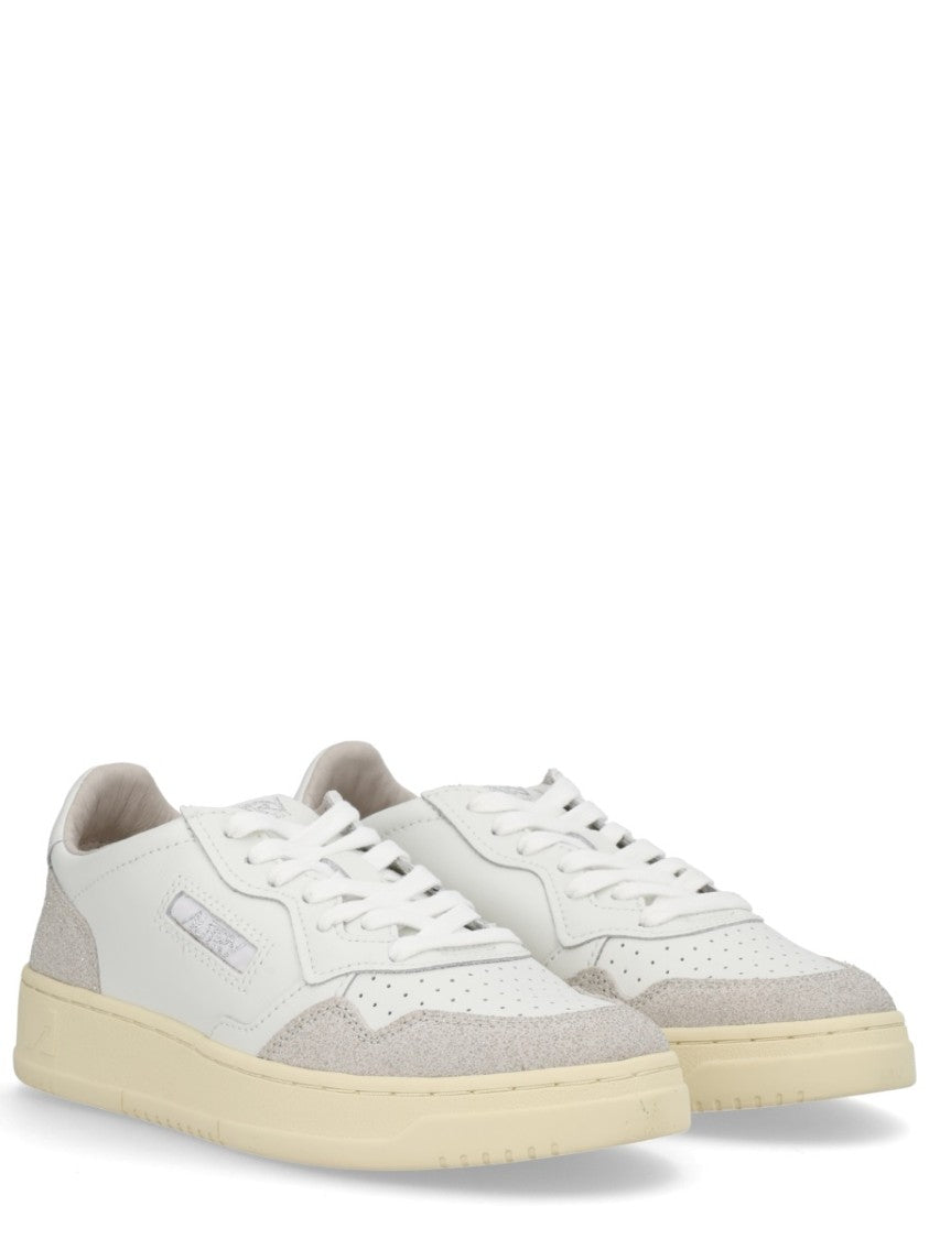 Autry Medalist Low Smooth Leather Suede Sneakers