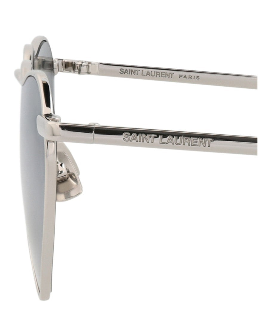 Saint Laurent Cat Eye-Frame Metal Sunglasses