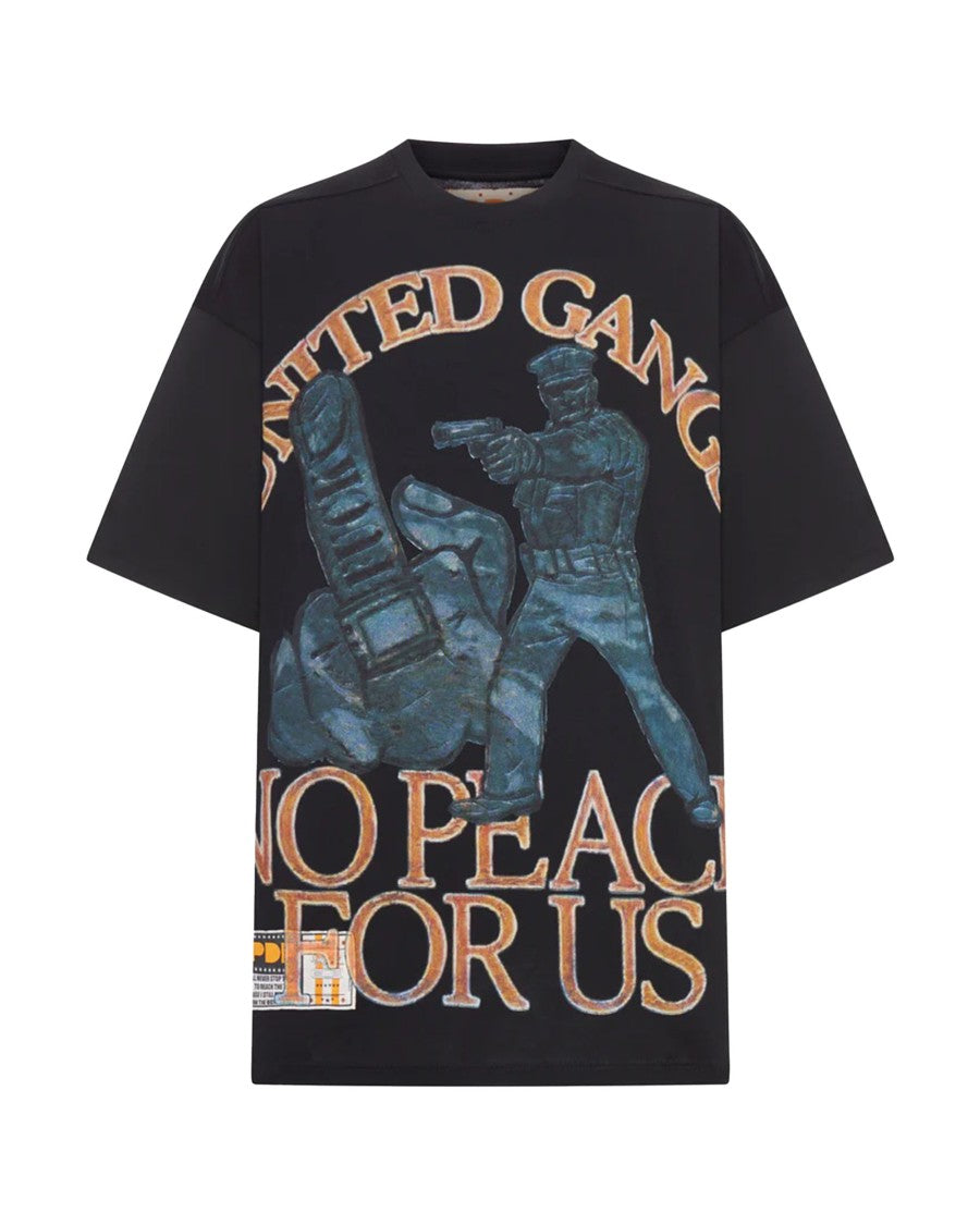 Pdf Black T-Shirt With Multicolored Print