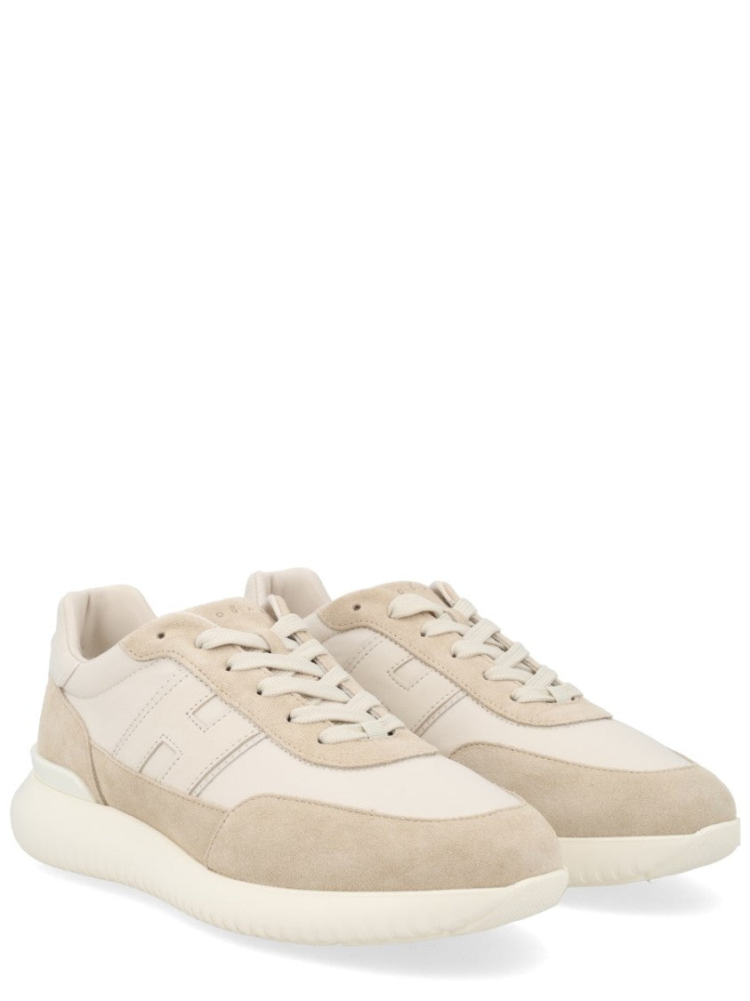 Hogan Interactive³ Smooth Suede Panel Calfskin Sneakers