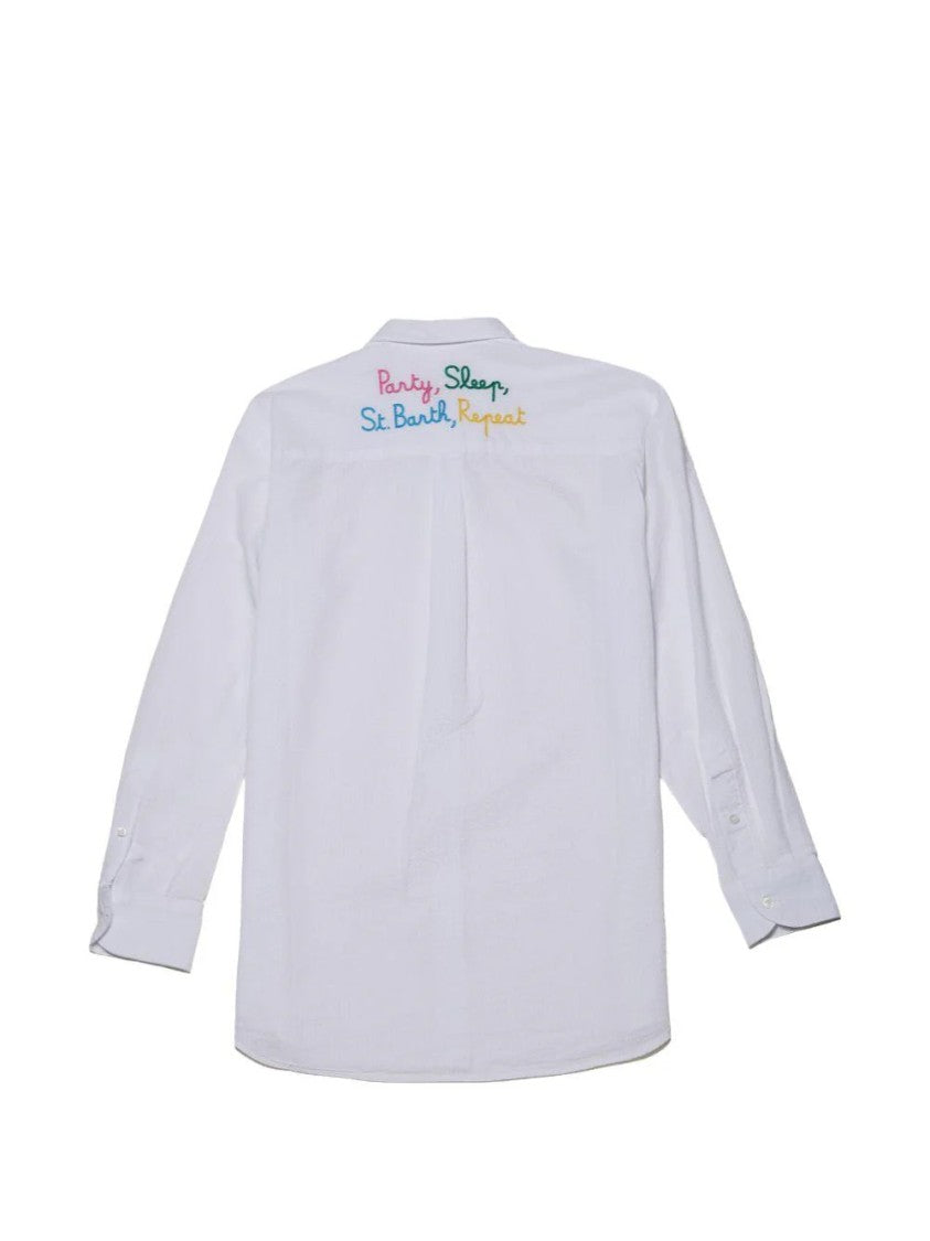 Mc2 Saint Barth Classic Long-Sleeve Button-Up Shirt