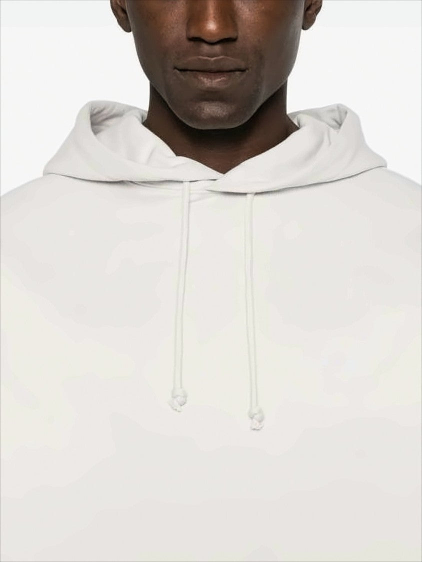 Y-3 Relaxed Fit White Hoodie With Minimalist Design