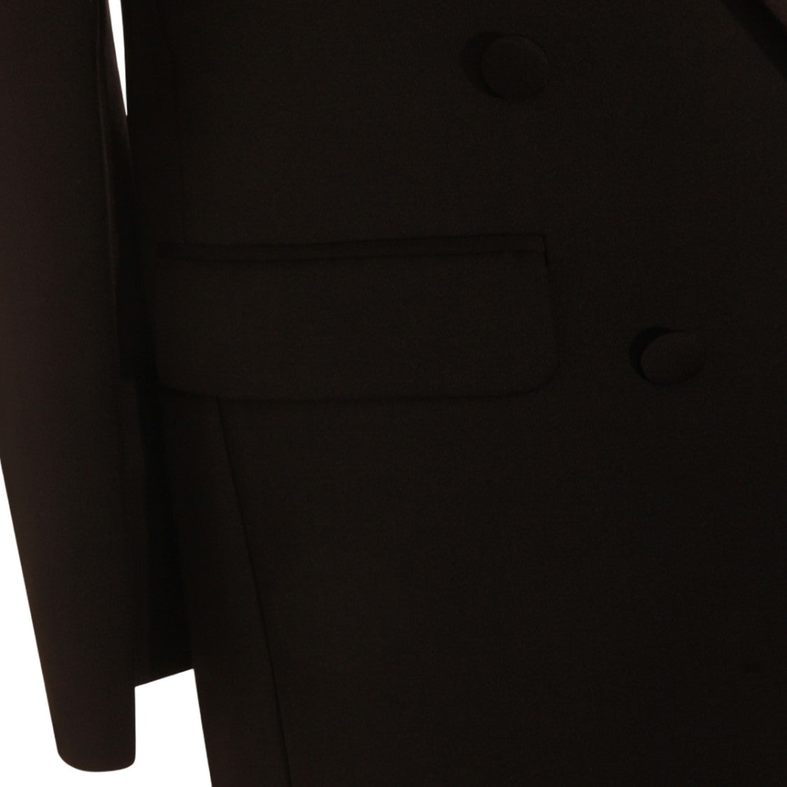 Nissa Tailored Black Double-Breasted Jacket With Wide Lapels
