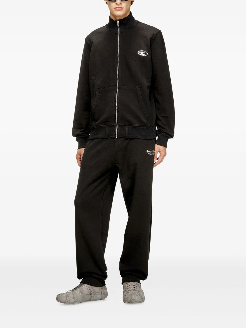 Diesel Black P-Marky-Iod Cotton Pants