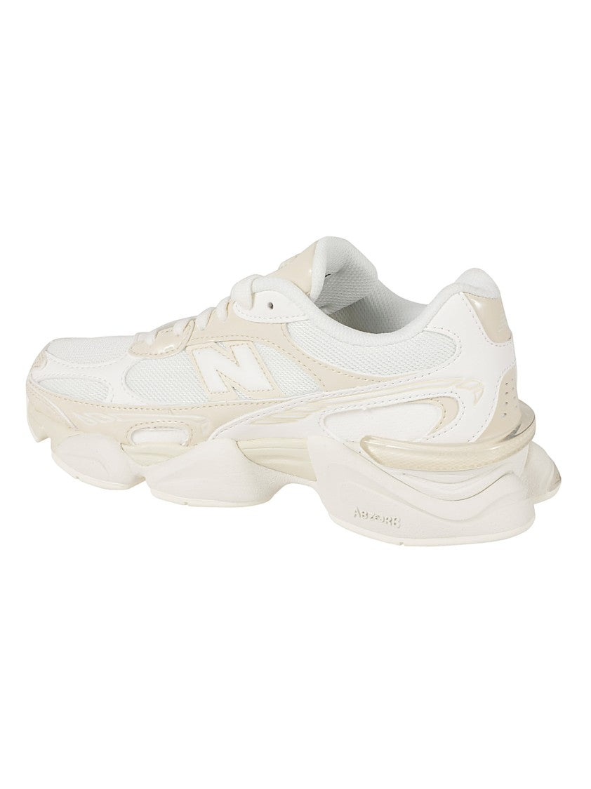 New Balance Layered Sole Sneakers With Synthetic Patent Mesh Overlays