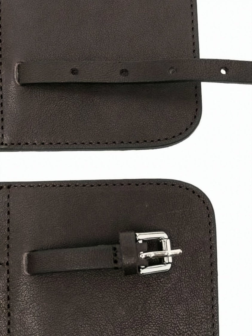 Paloma Wool Structured Ruched Belt With Adjustable Leather Straps