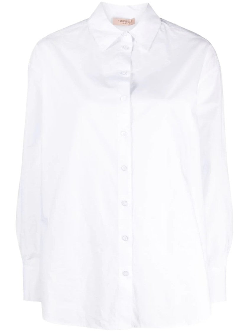 Twin-Set Belted Long Sleeve Shirt