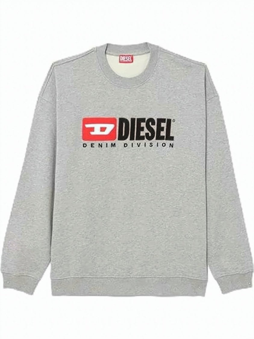 Diesel Heather Grey Long-Sleeve Sweatshirt