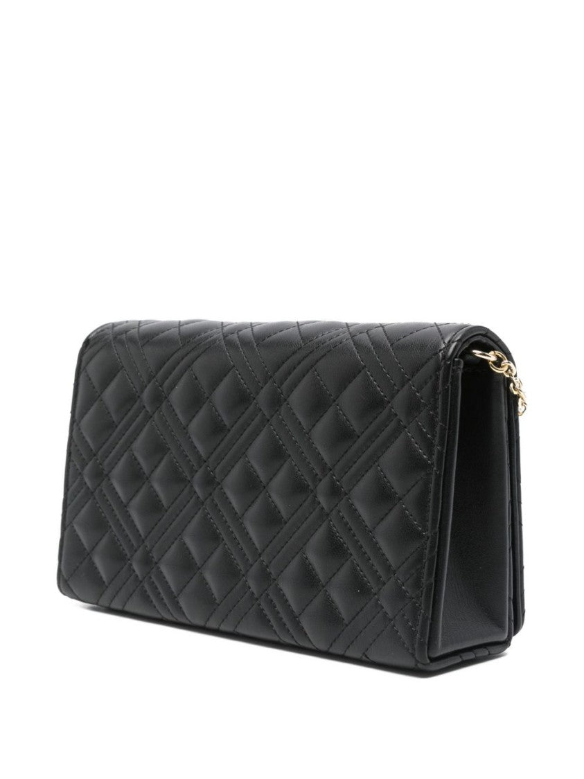 Love Moschino Quilted Black Shoulder Bag