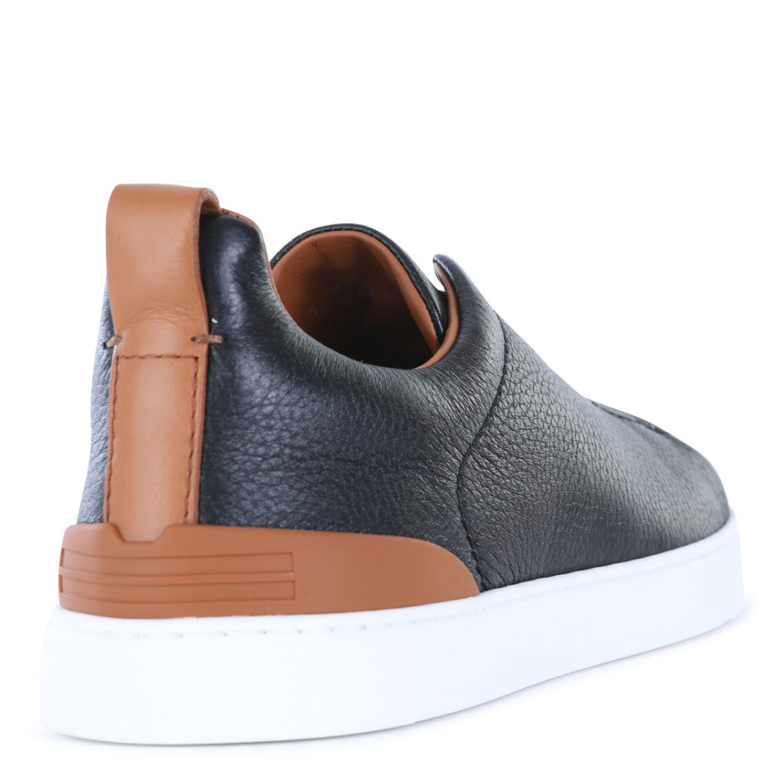 Zegna Pebbled Leather Sneakers