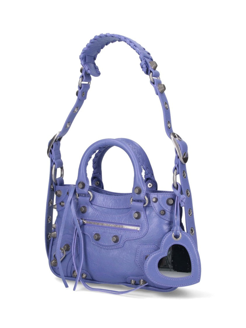 Balenciaga Small 'Neo Cagole' Shoulder Bag – Purple