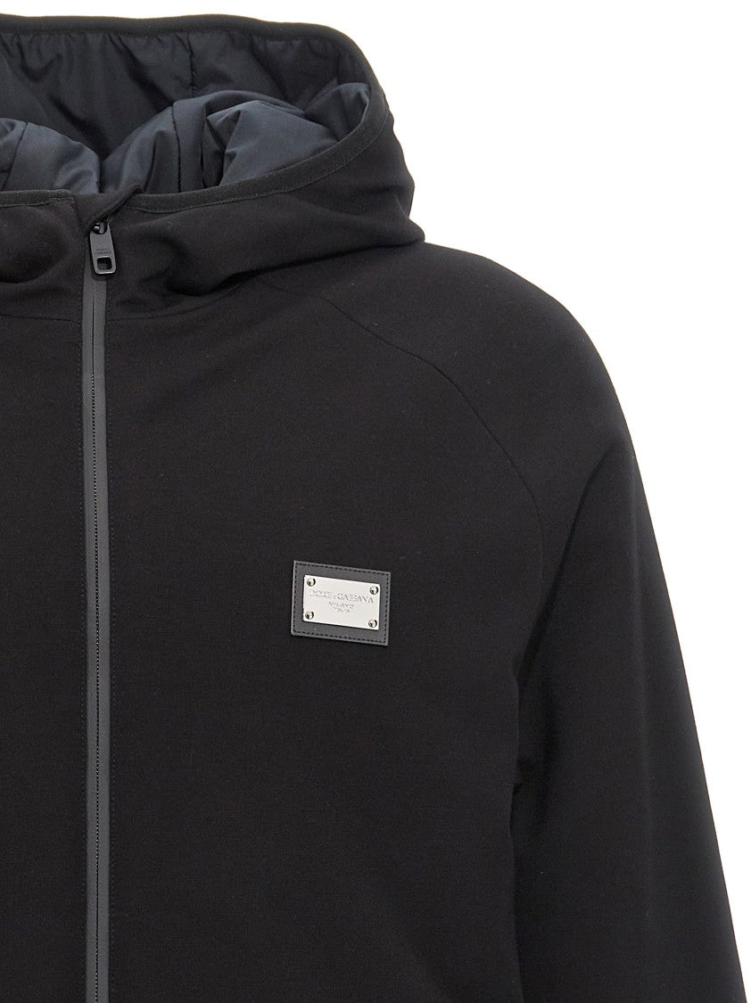 Dolce & Gabbana Lightly Padded Technical Jersey Jacket