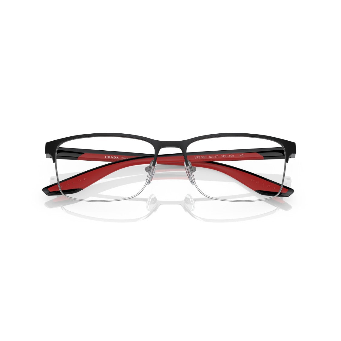 Prada Linea Rossa 0Ps 50Pv Rectangular Matte Black Steel Eyeglasses