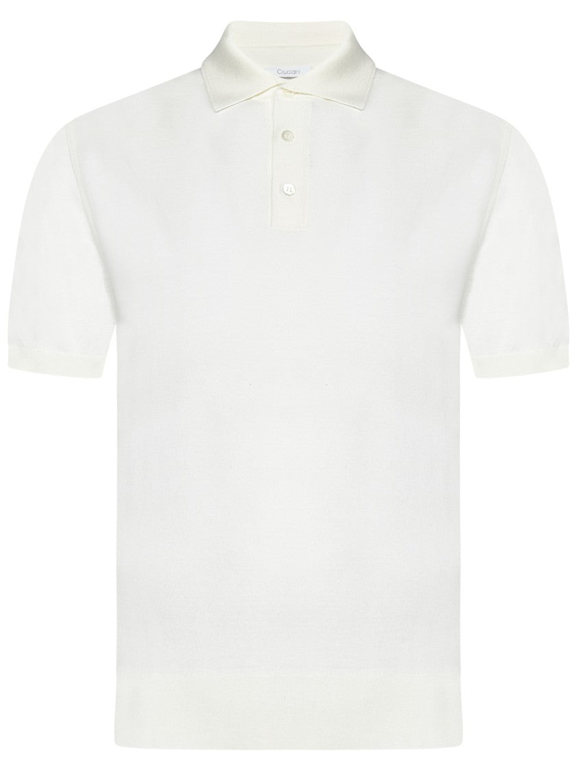 Cruciani White Polo Shirt