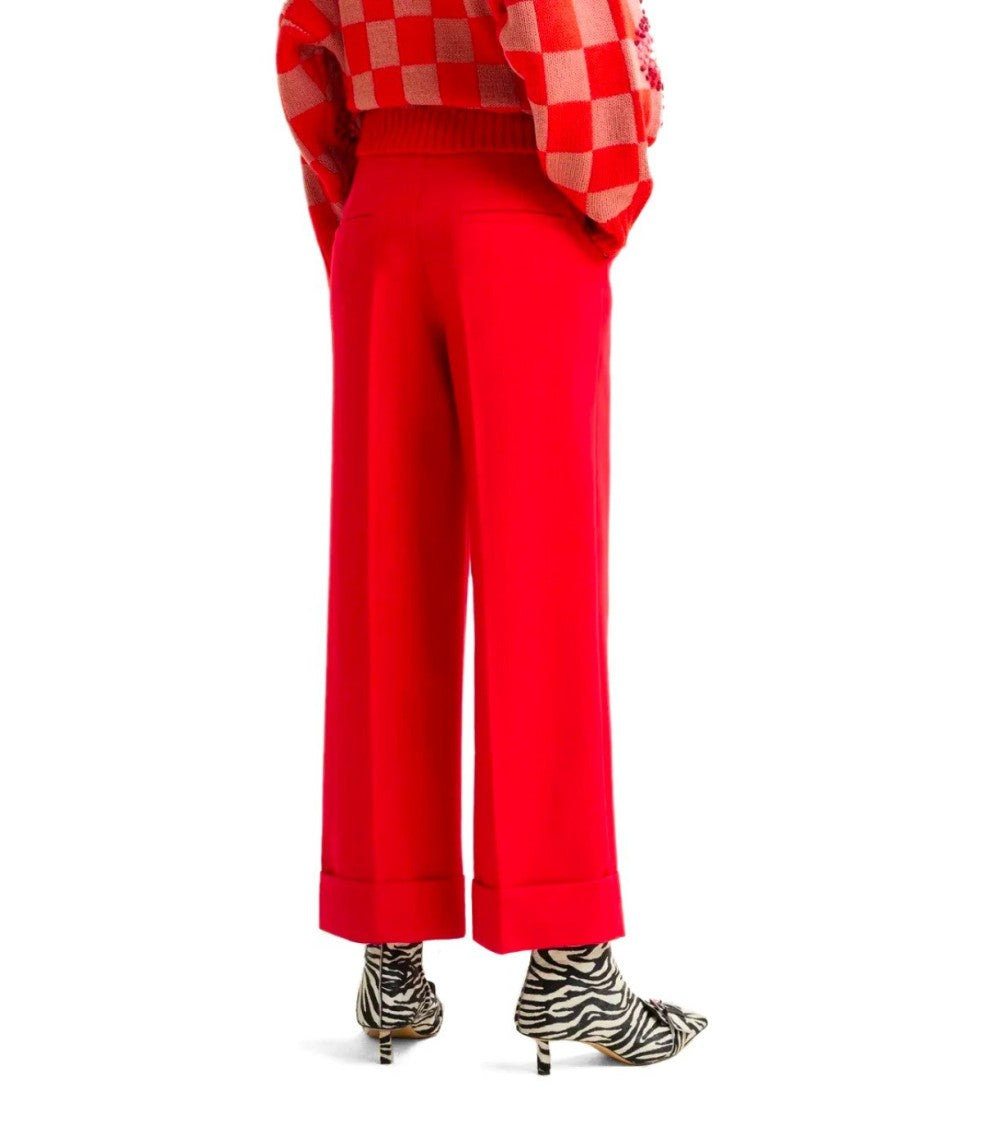 Essentiel Antwerp Imo Red Cropped Pants