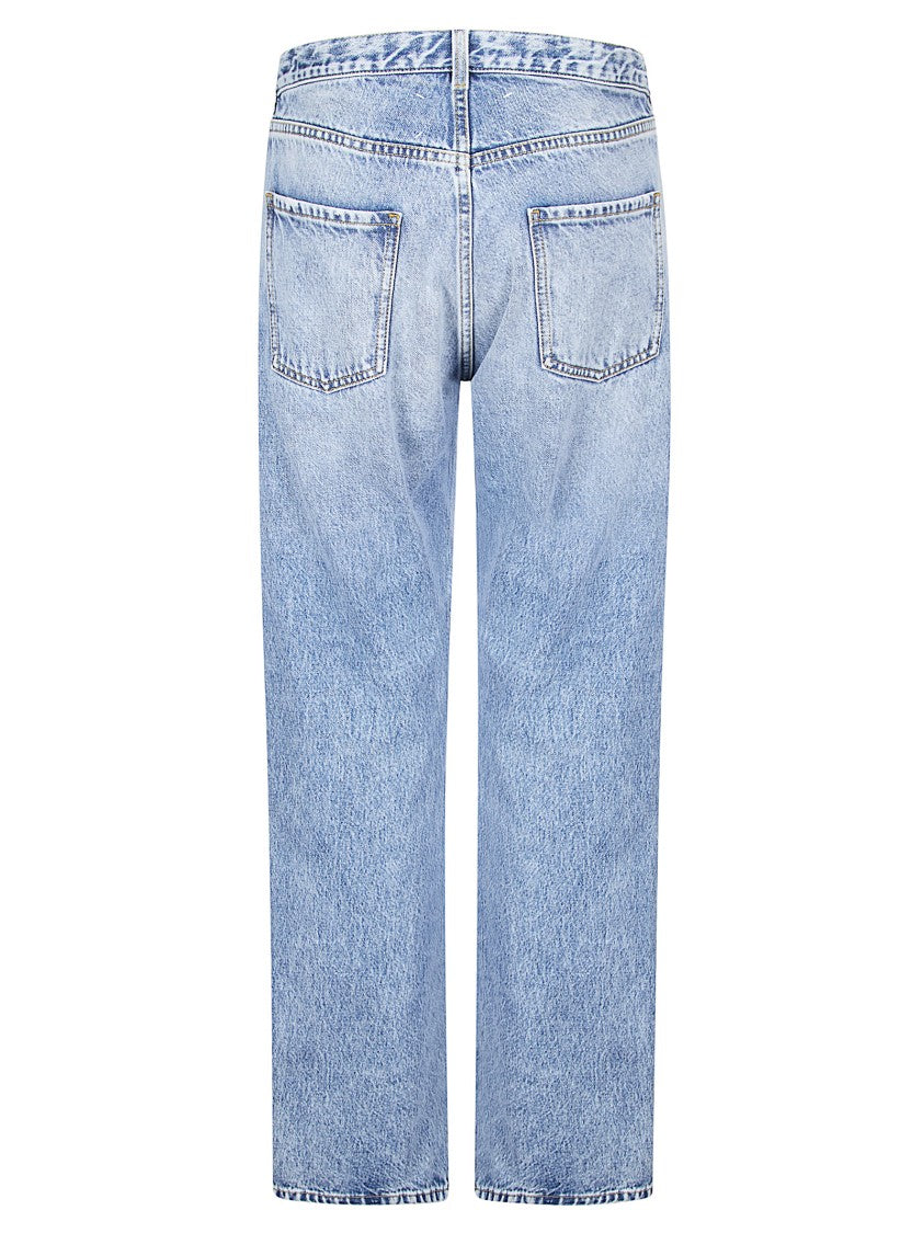 Maison Margiela Medium Light Wash Denim 5-Pocket Jeans With Regular Fit