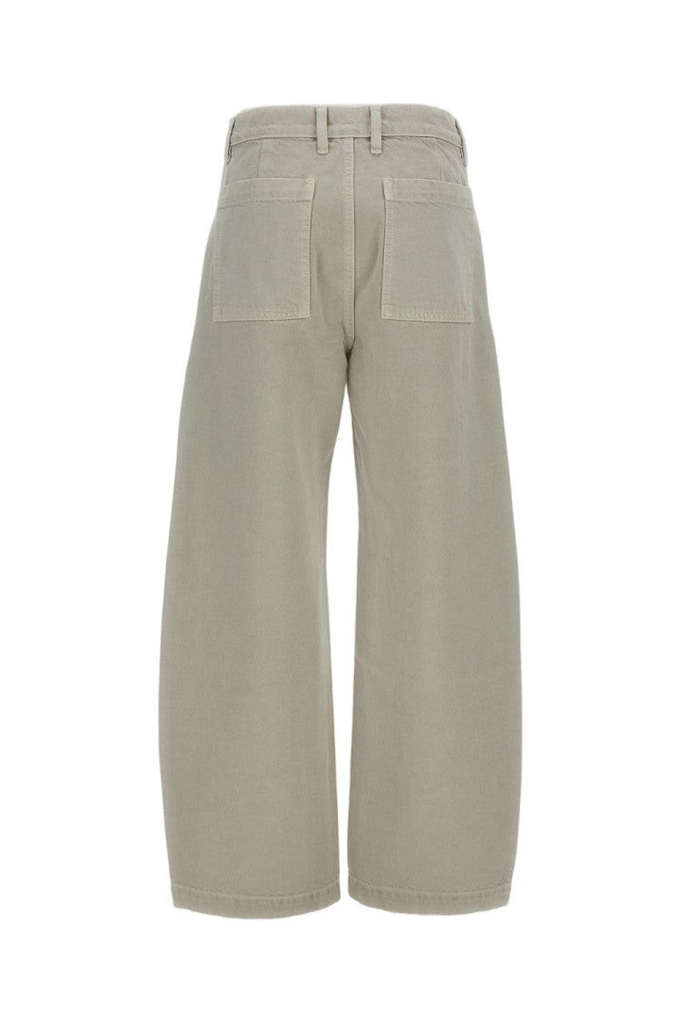 Frame Grey The Bow Cargo Rigid Cotton Jeans