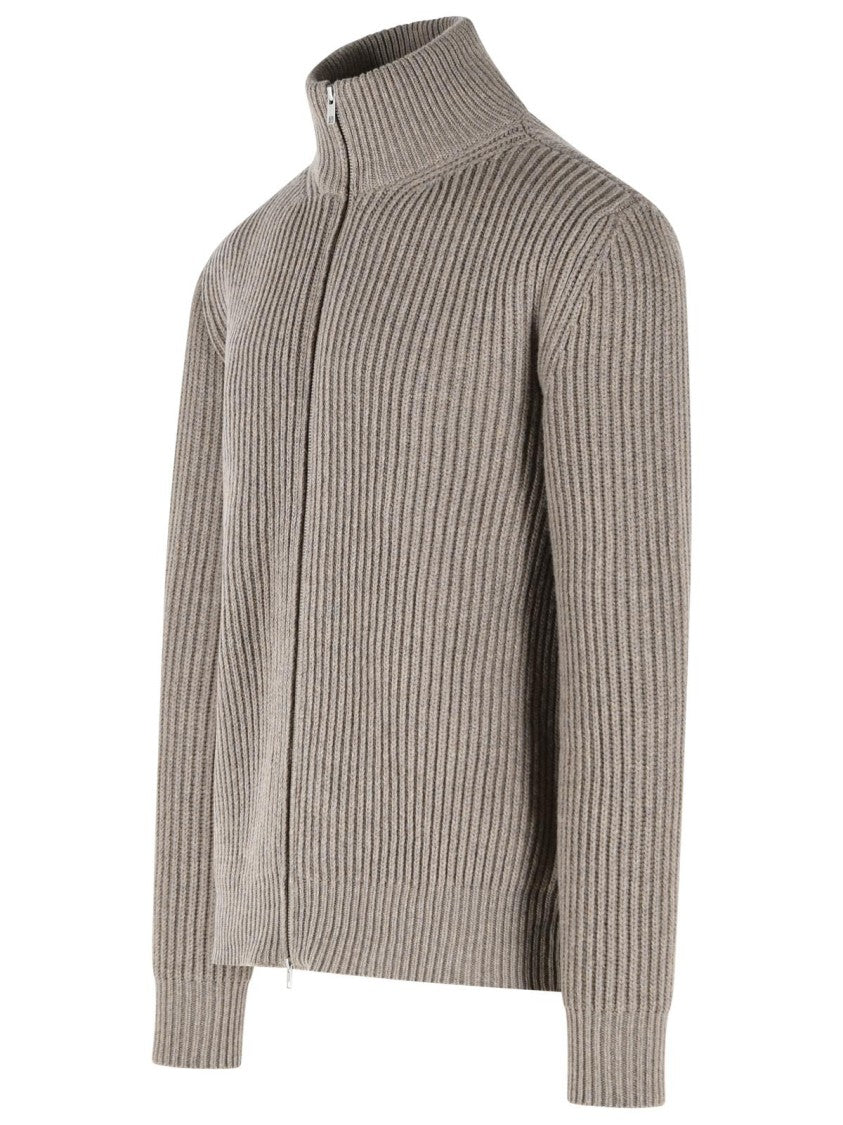 Mm6 By Maison Margiela Beige Wool Blend Cardigan