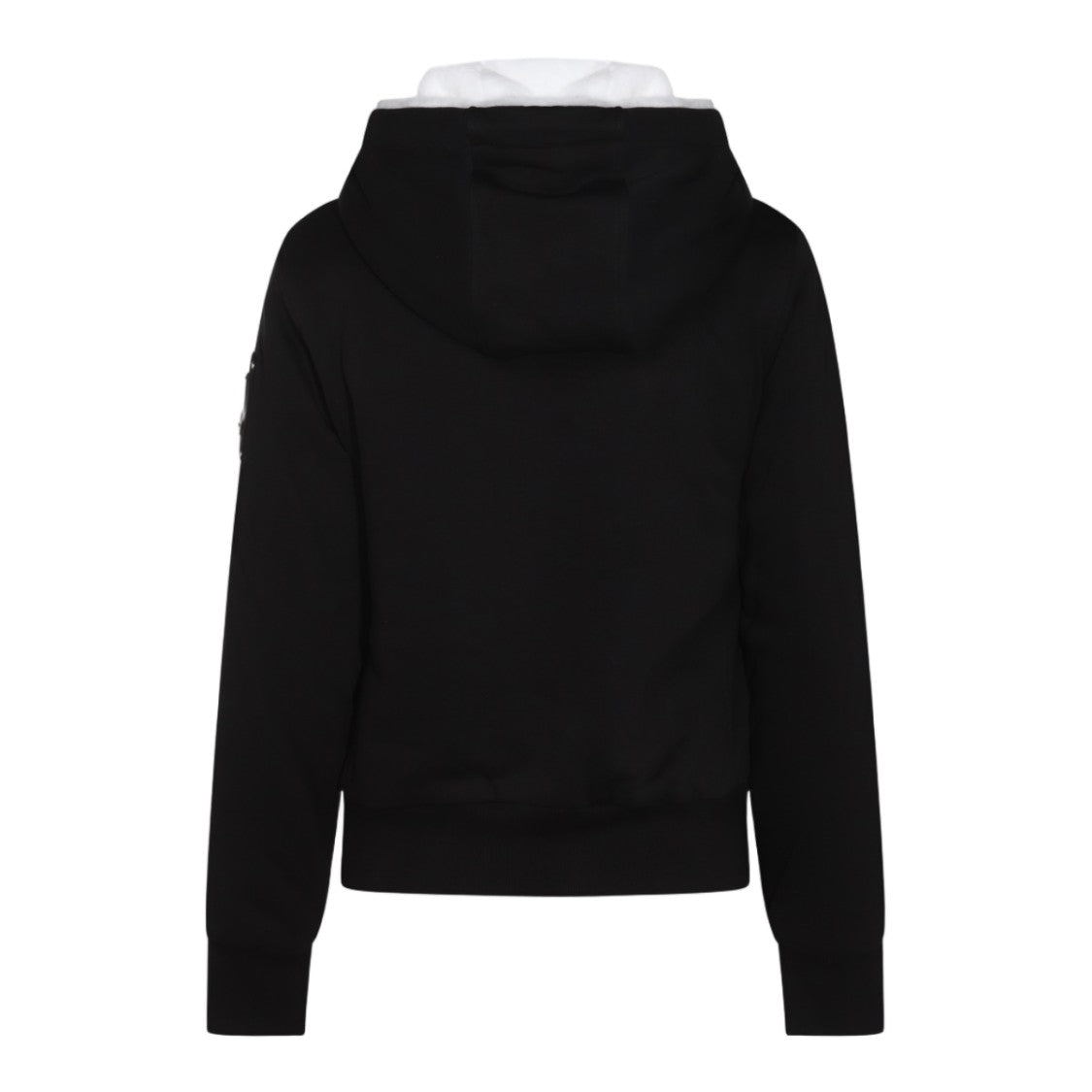 Moose Knuckles Black Jacket With Contrasting Hood