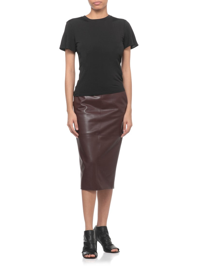 Poeve Brown Diamante Leather Slingback Mules