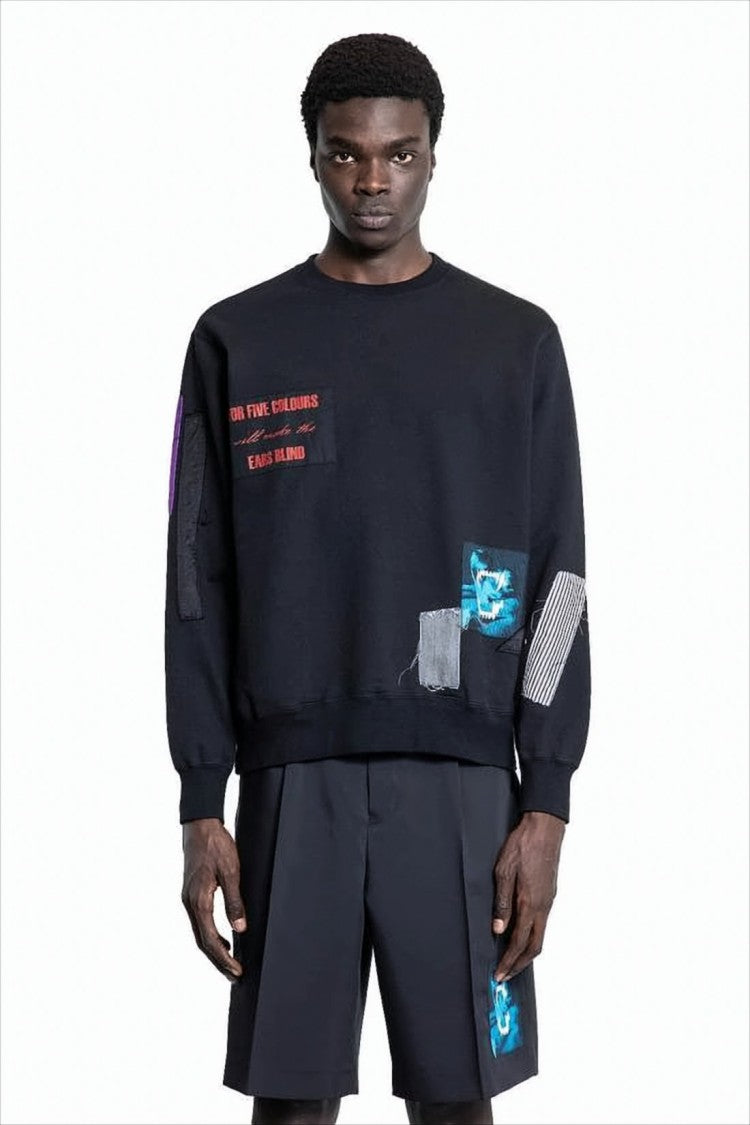 Undercover Relaxed Fit Long-Sleeve Graphic T-Shirt With Patches