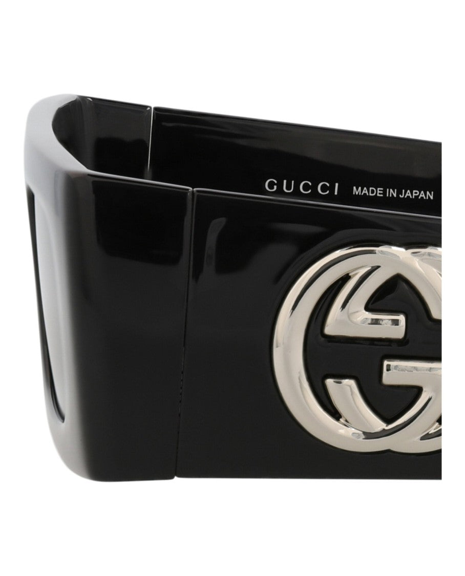 Gucci Shield-Frame Injection Sunglasses