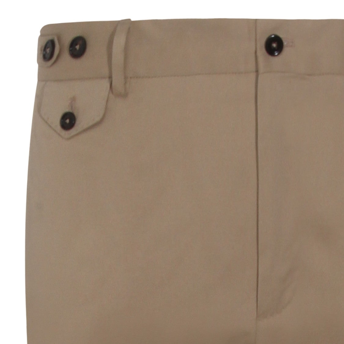 Dolce & Gabbana Tailored Beige Trousers With Button Details