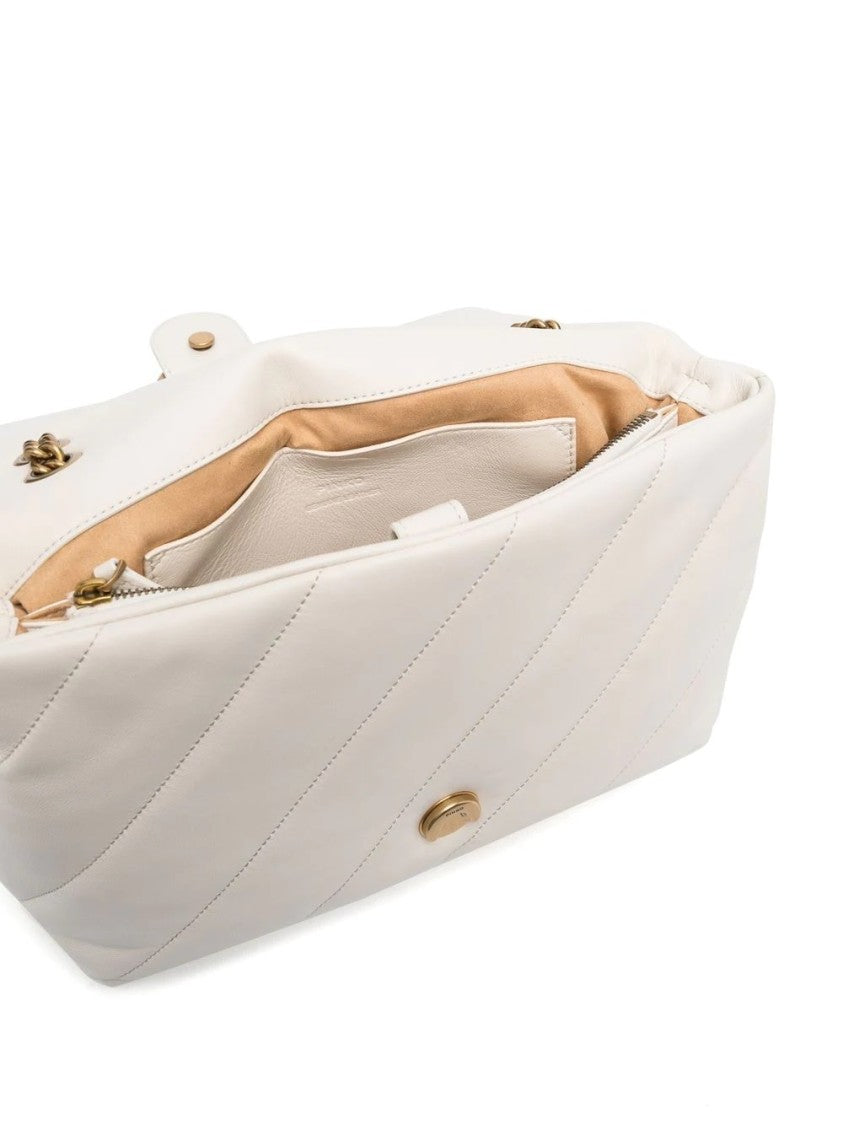 Pinko Love Big Puff Quilted Logo-Embellished Pinko Bag