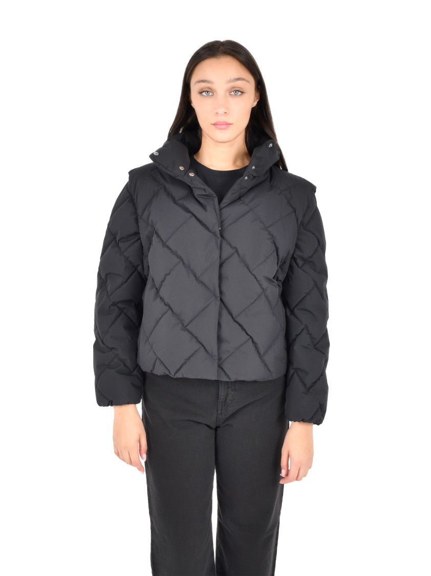 Herno Diamond-Quilted Nylon Down Jacket With High Collar