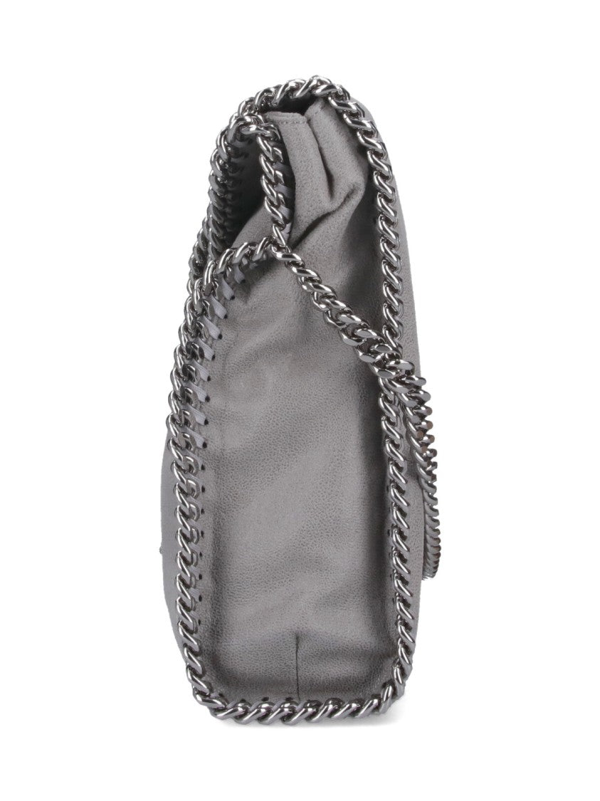Stella Mccartney Grey Rectangular Silver Chain Shoulder Bag