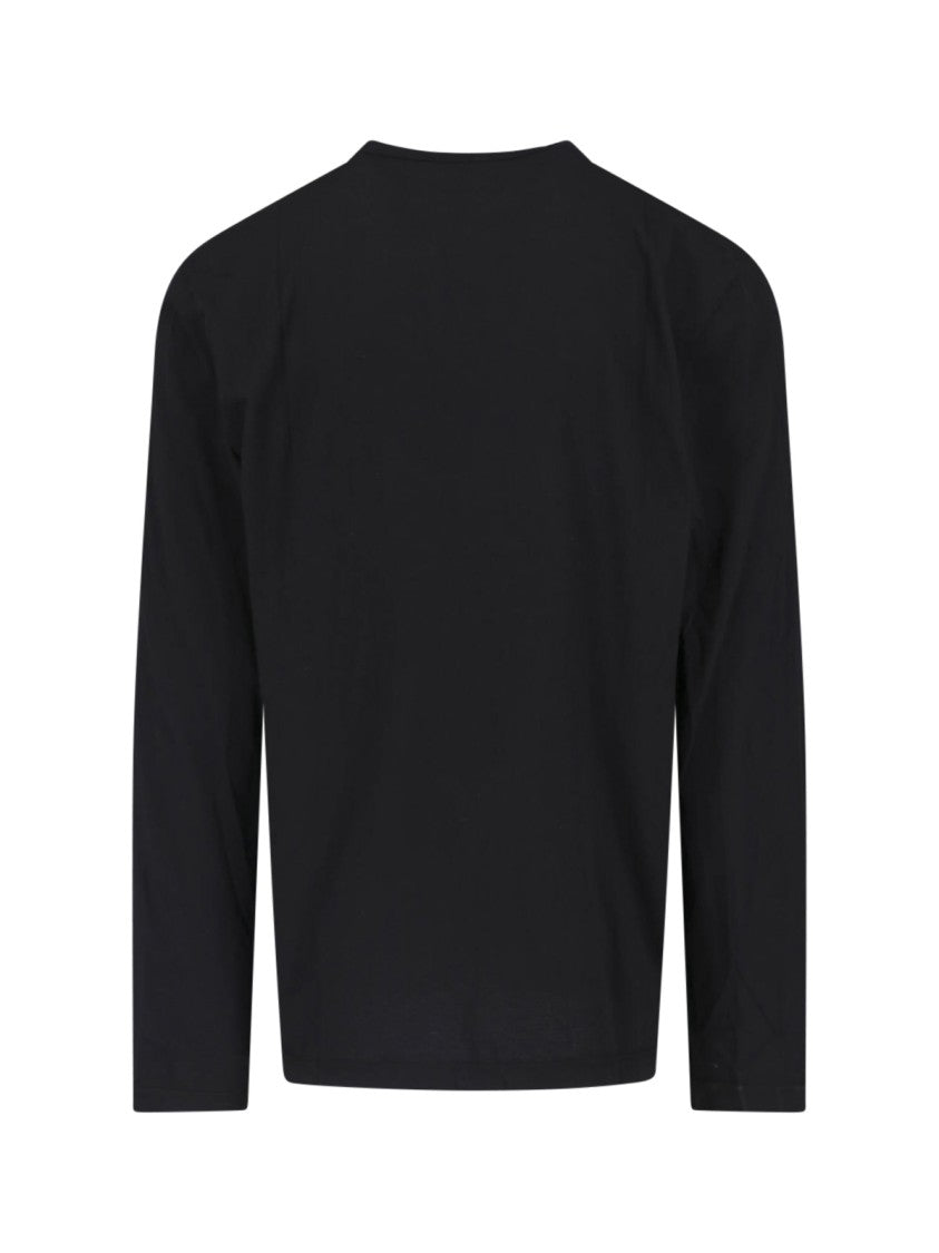 James Perse Black Cotton Long-Sleeve T-Shirt