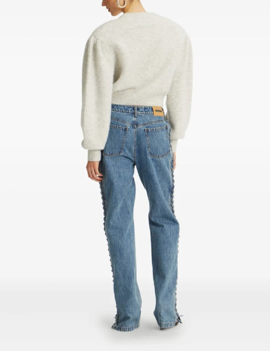 Rotate Knit Puffsleeve Cardigan