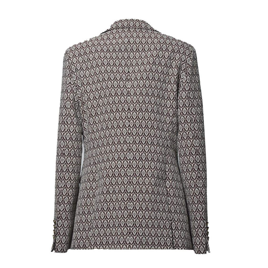 Etro Multicolored Jacquard Cotton Double-Breasted Jacket