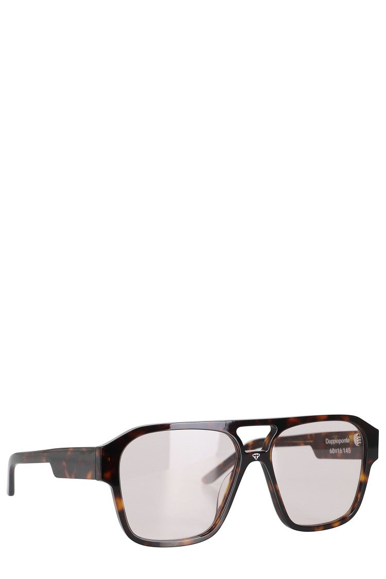 Face.Hide Doppioponte Havana Pink Frame Pink Lens Sunglasses