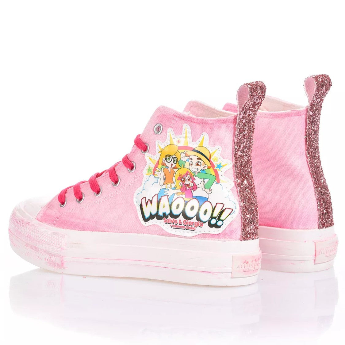 Mimanera Airlines Platform Pink Sneaker