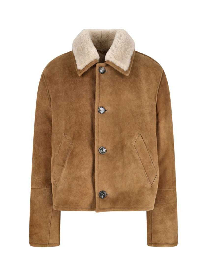Ami Paris Shearling Jacket – Brown
