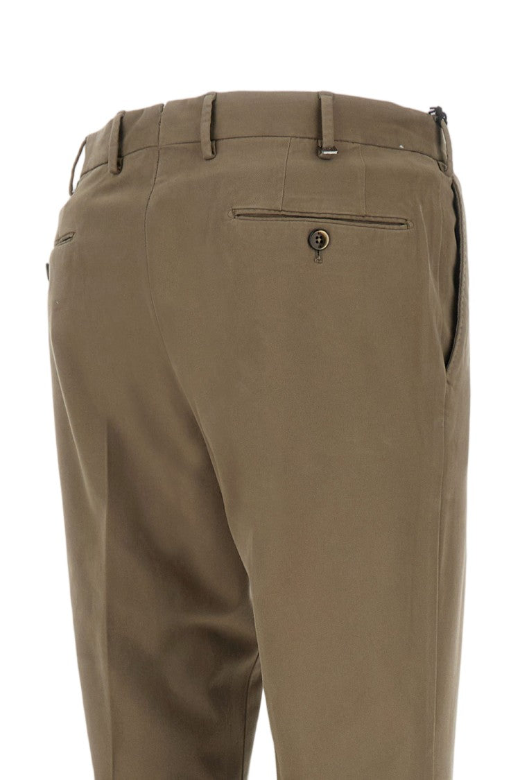 Pt01 Straight-Leg Cotton Trousers With Unfinished Hem And Clean Design