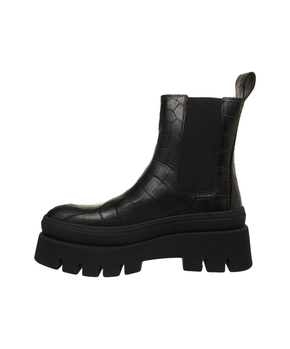 Copenaghen Copenhagen Suede Ankle Boots With Textured Upper